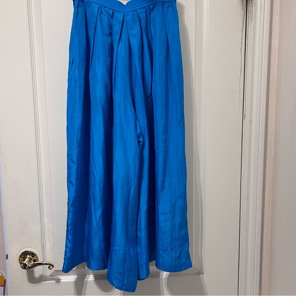 Vintage Regina Porter wide leg SILK PANTS size S - Picture 2 of 4